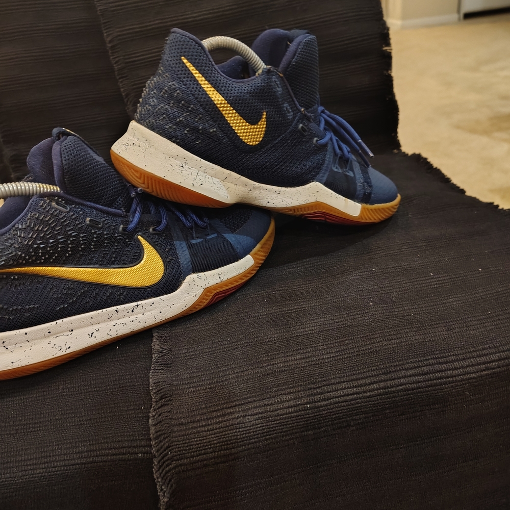 Nike Blue and Gold Sneakers